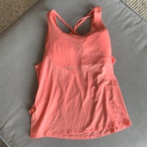 Lululemon tank top with attached sports bra